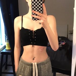 Reversible tie up tube top